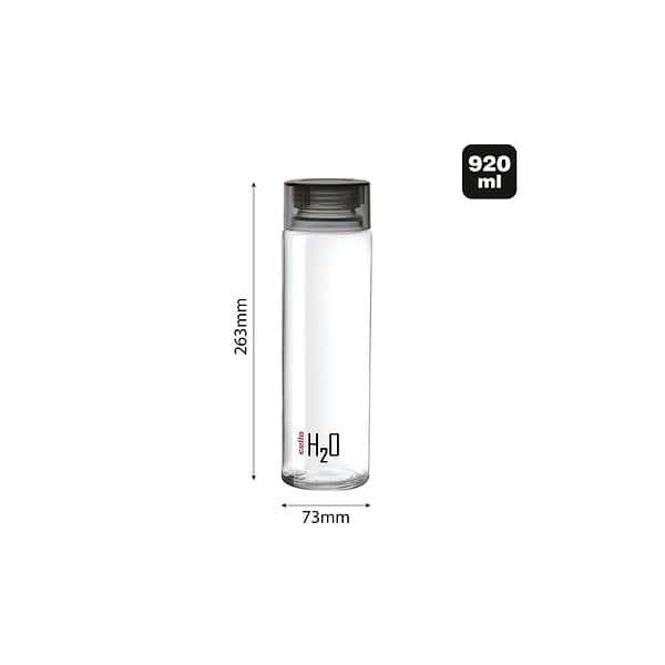 CELLO H2O Glass Fridge Water BottleBlack - LXINDIA.COM