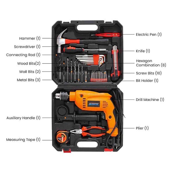 CHESTON Drill Tool Kit 550W 13mm1 - LXINDIA.COM