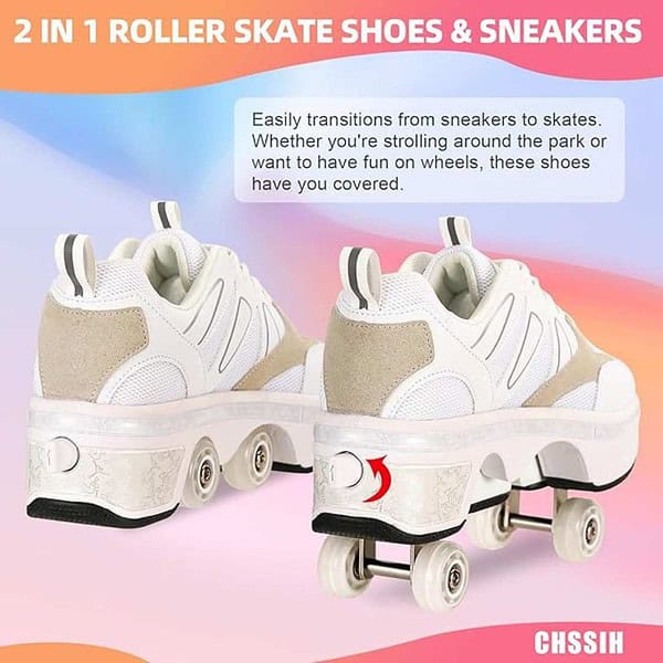 CHSSIH Roller Skates for Girls and Boys Outdoor Parkour Shoes with Wheels 1 - LXINDIA.COM