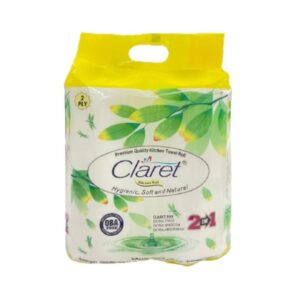 CLARET 2 Ply Kitchen Tissues 2 Rolls in 1 Pack - LXINDIA.COM