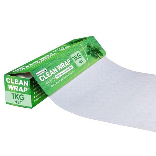 CLEAN WRAP 1 Kg Aluminium Paper Foil for Food Wrapping 1 - LXINDIA.COM