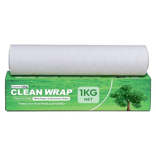 CLEAN WRAP 1 Kg Aluminium Paper Foil for Food Wrapping 2 - LXINDIA.COM