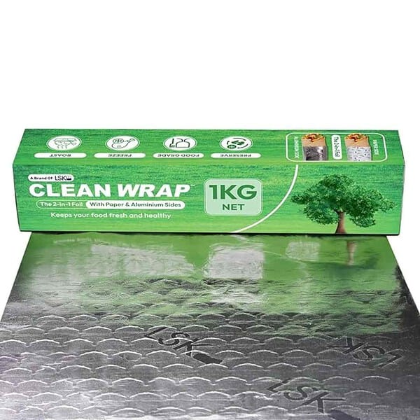 CLEAN WRAP 1 Kg Aluminium Paper Foil for Food Wrapping 3 - LXINDIA.COM