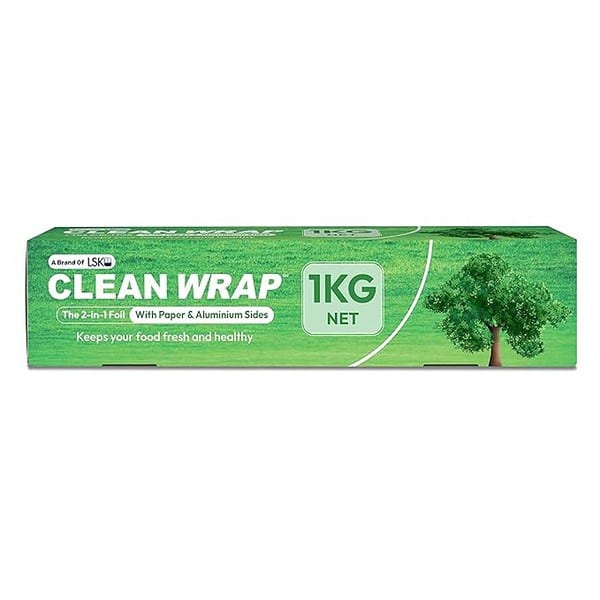 CLEAN WRAP 1 Kg Aluminium Paper Foil for Food Wrapping - LXINDIA.COM