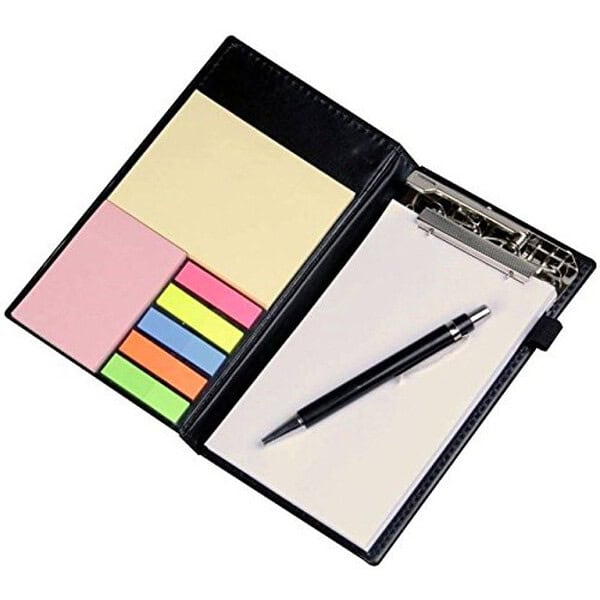 COI Note PadMemo Book with Sticky Notes Clip Holder with Pen - LXINDIA.COM