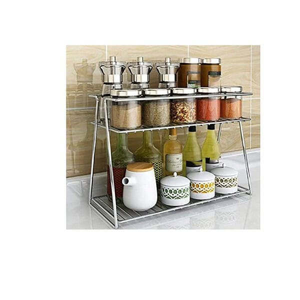 CR18 COLLECTION Stainless Steel 2 Layer Kitchen Organizer - LXINDIA.COM