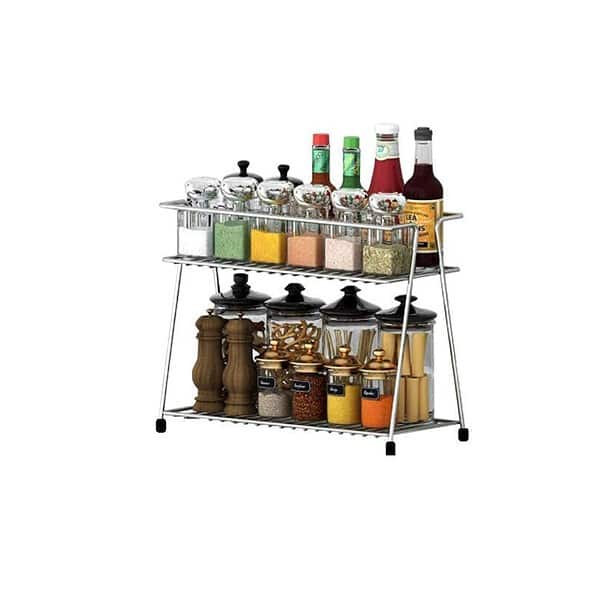 CR18 COLLECTION Stainless Steel 2 Layer Kitchen Organizer b - LXINDIA.COM