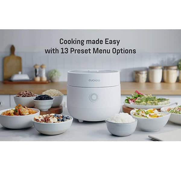 CUCKOO 2 Litres Multifunctional Electric Rice Cooker White 1 - LXINDIA.COM