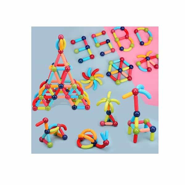 Cable World Magnetic Building Sticks Blocks Kids Toys 1 - LXINDIA.COM