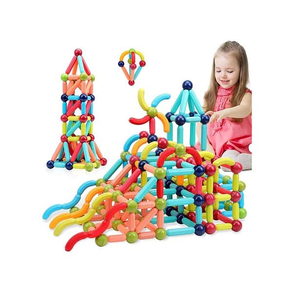 Cable World Magnetic Building Sticks Blocks Kids Toys - LXINDIA.COM