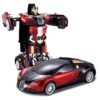 Cable World Plastic Battery Operated Converting Car to Robot Red - LXINDIA.COM