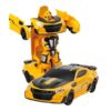 Cable World Plastic Battery Operated Converting Car to Robot Yellow A - LXINDIA.COM