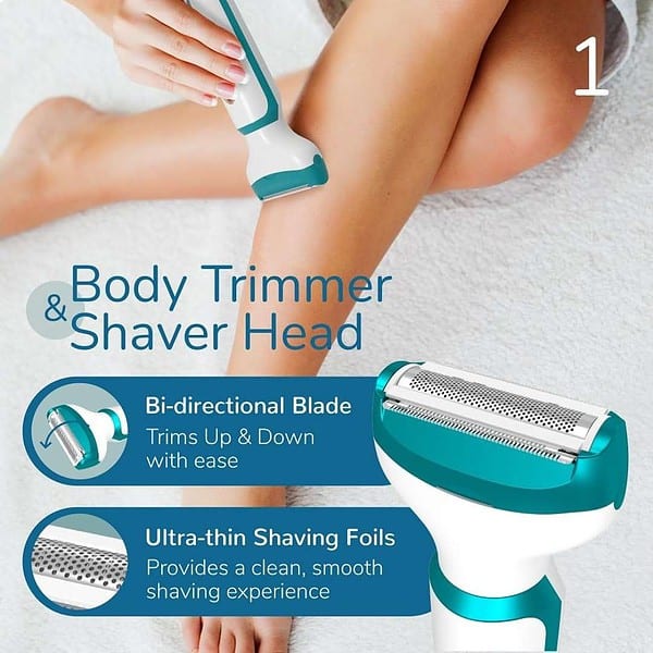 Caresmith Bloom 4 in 1 Face Body Hair Trimmer for Women4 - LXINDIA.COM