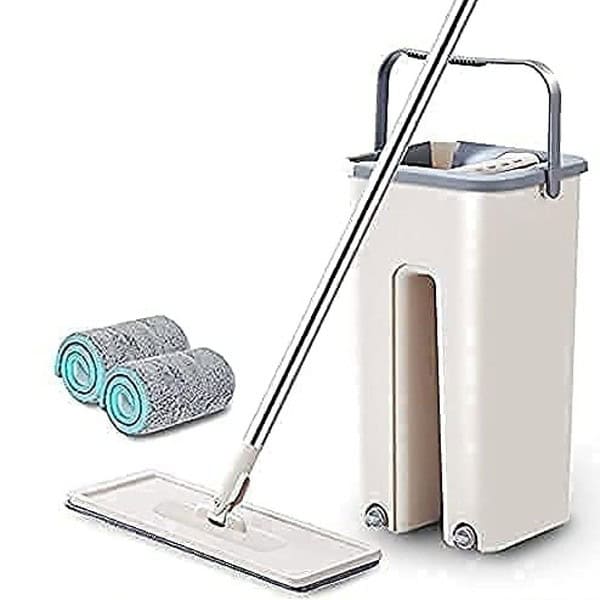 Case Plus Bucket Mop Heavy Quality Floor Mop Off White - LXINDIA.COM