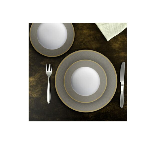 Cello Opalware Solitaire Series 18 Units Moonstone Dinner Set - LXINDIA.COM