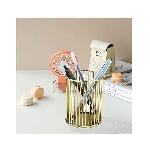 CentraLit Pen Stand Pencil and Pen Holder Gold - LXINDIA.COM