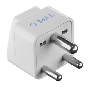 Ceptics USA to India Converter Plug Type D Plug Adapter White - LXINDIA.COM