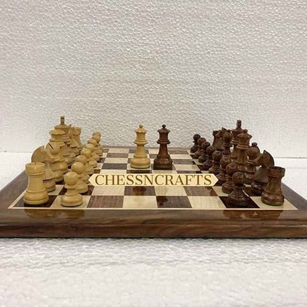 Chessncrafts 16 inch Collectible Wooden Chess Board Game Set 1 - LXINDIA.COM