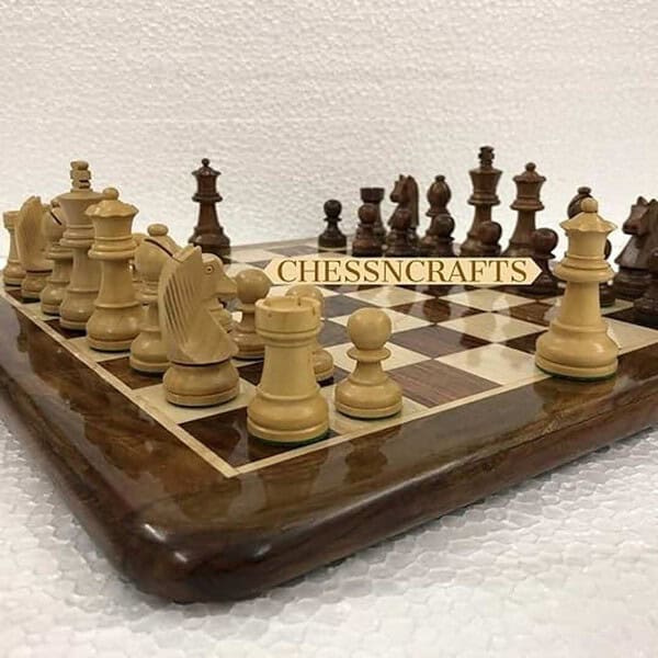 Chessncrafts 16 inch Collectible Wooden Chess Board Game Set 2 - LXINDIA.COM