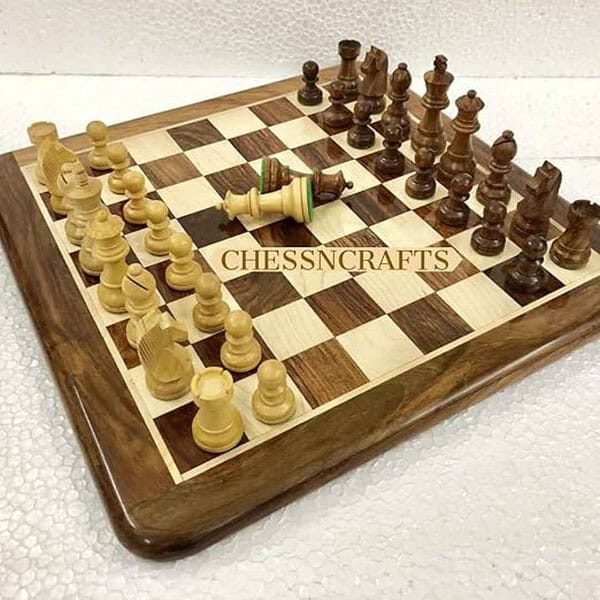 Chessncrafts 16 inch Collectible Wooden Chess Board Game Set 3 - LXINDIA.COM