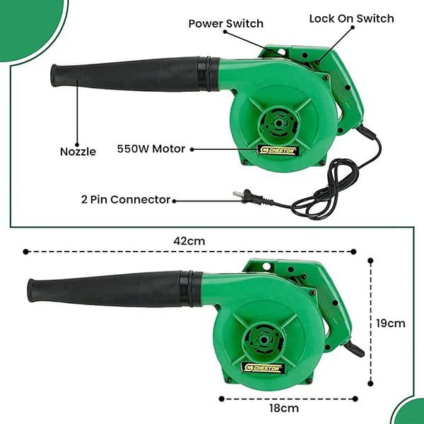 Cheston Air Blower for Cleaning Dust 550W 13000 RPM 2 - LXINDIA.COM