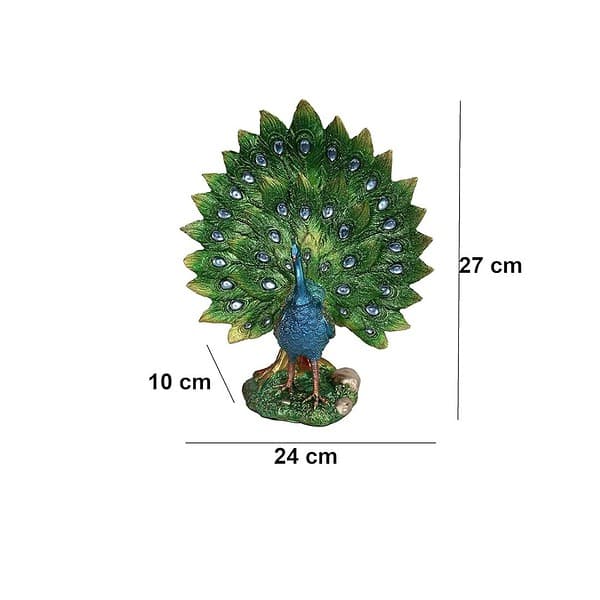 Chocozone Dancing Peacock Showpieces B - LXINDIA.COM