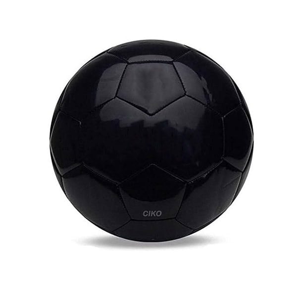 Ciko Pu Football Plain Shining Size 4 Black - LXINDIA.COM