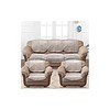 Cloth Fusion Italian Velvet Sofa Cover 5 Seater Rose Beige 1 1 - LXINDIA.COM