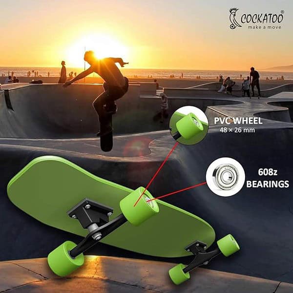 Cockatoo PVC Skateboard Anti Skid Board 17 X 6 Inch 3 - LXINDIA.COM