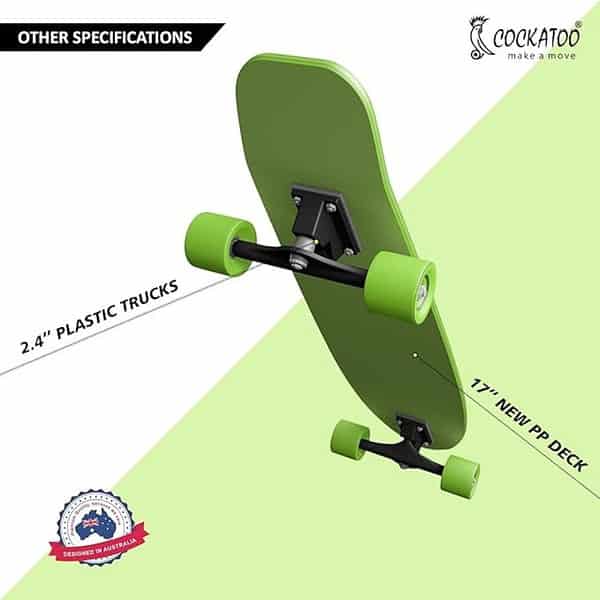 Cockatoo PVC Skateboard Anti Skid Board 17 X 6 Inch1 - LXINDIA.COM