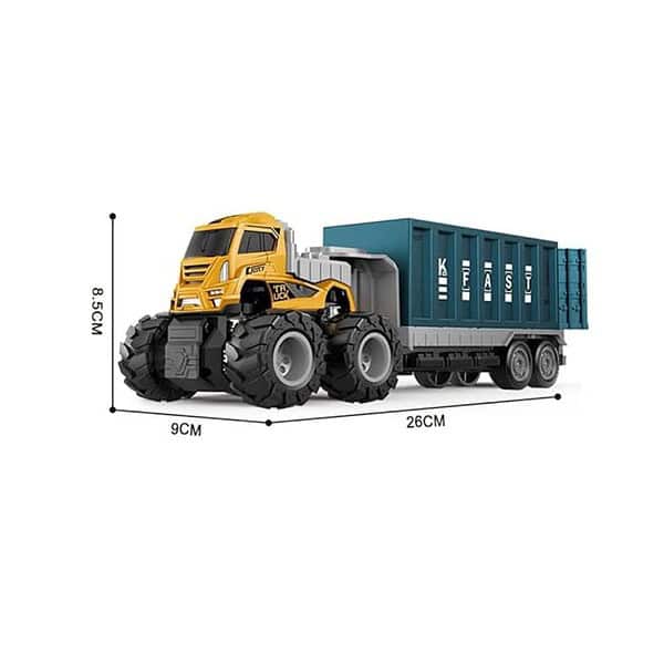 Coelon Truck Toys Diecast Alloy Logistic Transportation Big Truck A - LXINDIA.COM