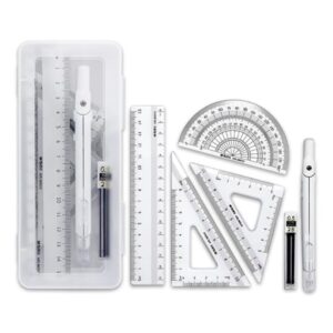 Concept Kart Metal Compass Set 6 Pcs Set Geometry Box - LXINDIA.COM