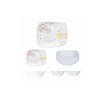 Corelle 21 Pc Square Round Dinner Set - LXINDIA.COM