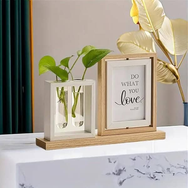 Cortina Wooden Rotatable Double Sided Photo Frame 4x6 Inch Yellow 3 1 - LXINDIA.COM