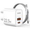 Costar 22.5W GaN Dual Port Charger White - LXINDIA.COM