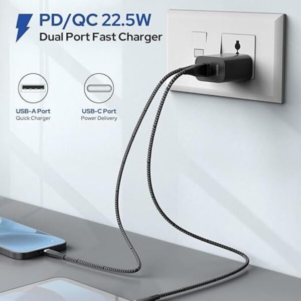 Costar 22.5W GaN Dual Port Chargeral Port Charger1 - LXINDIA.COM