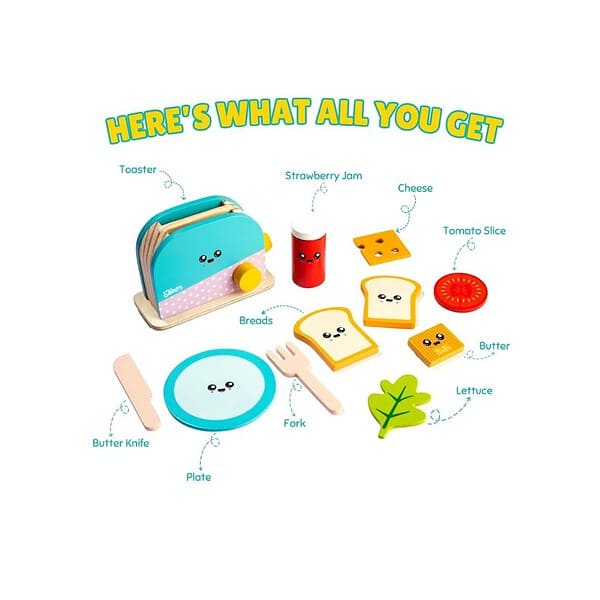 Cots and Cuddles Wooden Baby Food Toaster and Sandwich 01 1 - LXINDIA.COM