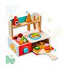 Cots and Cuddles Wooden Pizza Making Pretend Play Set with Oven for Kids - LXINDIA.COM