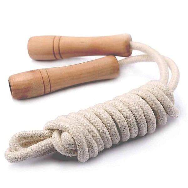 Cotton Skipping Rope jump Rope for Exercise and Fitness 275 cm Length Adjustable 1 - LXINDIA.COM