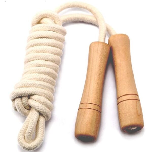 Cotton Skipping Rope jump Rope for Exercise and Fitness 275 cm Length Adjustable 3 - LXINDIA.COM