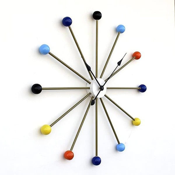 Craftter Colorful Extra Large Metal Analog Wall Clock Decorative Handing Multicolour 1 - LXINDIA.COM