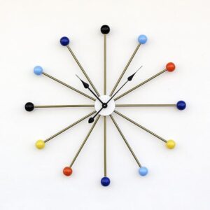 Craftter Colorful Extra Large Metal Analog Wall Clock Decorative Handing Multicolour - LXINDIA.COM