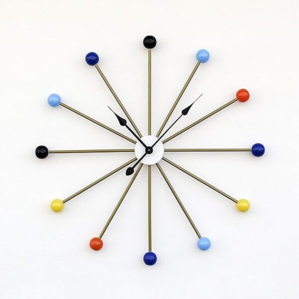 Craftter Colorful Extra Large Metal Analog Wall Clock Decorative Handing Multicolour - LXINDIA.COM