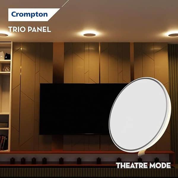 Crompton LED Downlighter Trio Panel with Indirect Lightning Mode 3 - LXINDIA.COM