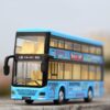 DARVICE Long Double Decker Bus Blue A - LXINDIA.COM