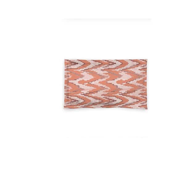 DDECOR Abstract Cotton Single Bedsheet Orange a - LXINDIA.COM