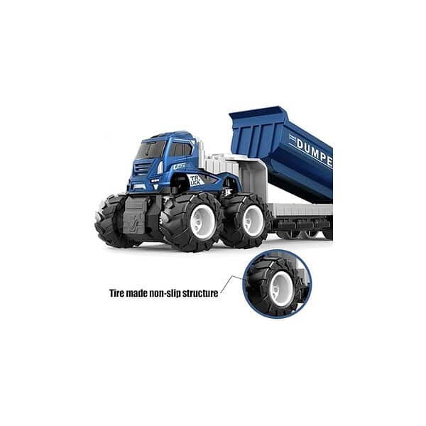 DEOXY 143 4WD Diecast Alloy Dumper Transport Big Truck Toys 2 Color Truck A - LXINDIA.COM