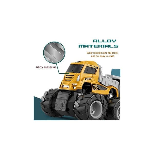 DEOXY 143 4WD Diecast Alloy Dumper Transport Big Truck Toys 2 Color Truck B - LXINDIA.COM