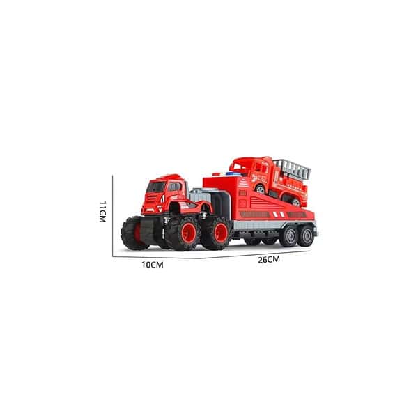 DEOXY 143 4WD Diecast Alloy Fire Rescue Big Truck Toys A - LXINDIA.COM