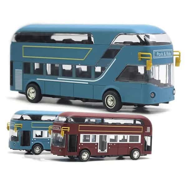 DEOXY Diecast Double Decker London Bus Park c - LXINDIA.COM